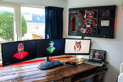 9 Ridiculously Awesome Wall Mounted Pc Build Examples