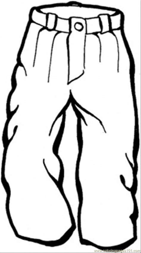 Trousers Coloring Page - Free Clothing Coloring Pages