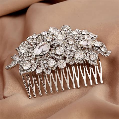 Wedding Floral Hair Accessories Bridal Hair Comb Headpiece Hair Jewelry