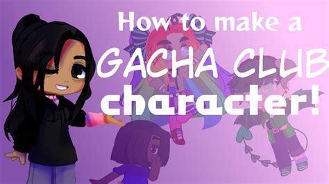 How To Make A Character In Gacha Club Youtube