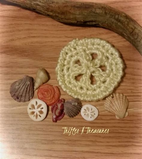 Sand Dollar Applique~free Crochet Pattern Trifles And Treasures