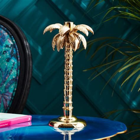 palm tree gold taper candle holder reviews cb