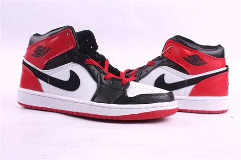 These footwears have become popular in pop culture and have also become a collector's item. Picture of Mens White Black and Red Michael Retro 1 Jordan ...