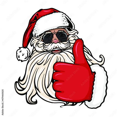 Santa Like With Sunglasses Svgcool Santa Santa Headsanta Clipart