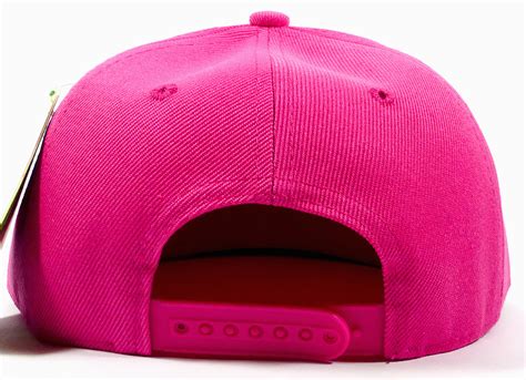 Blank Snapback Hats Caps Wholesale Solid Hot Pink