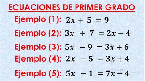 Resoluci N De Ecuaciones De Primer Grado Youtube