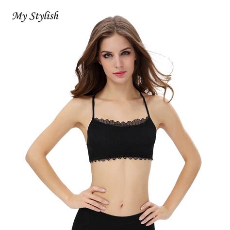 my stylish 2016 hot sale new style sexy women lace strap backless wrapped chest shirt tank crop