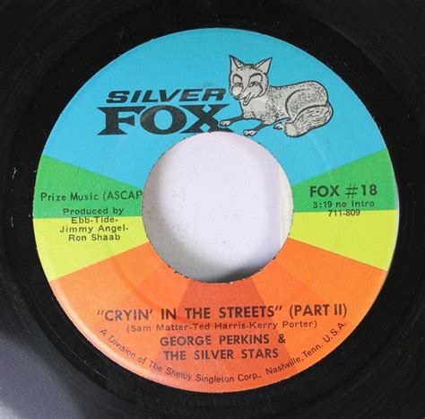 Soul 45 George Perkins And The Silver Stars Cryin In The Streets Part