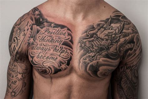 dragon chest tattoo tattoo for man man tattoos cool chest tattoos tattoo designs men tattoos