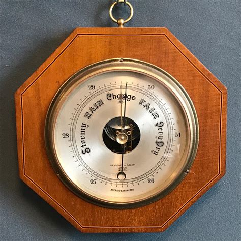 1920s Inlaid Mahogany Wall Barometer Barometers Hemswell Antique