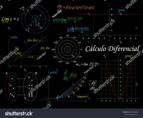 Table Applied Mathematics Differential Calculus Stock Vector Royalty