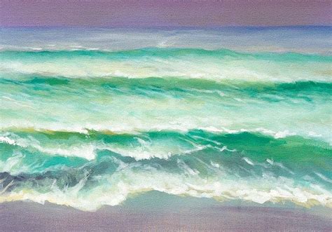 Abstract Sea Art Seascape Painting Turquoise Painting Sea Wall Art