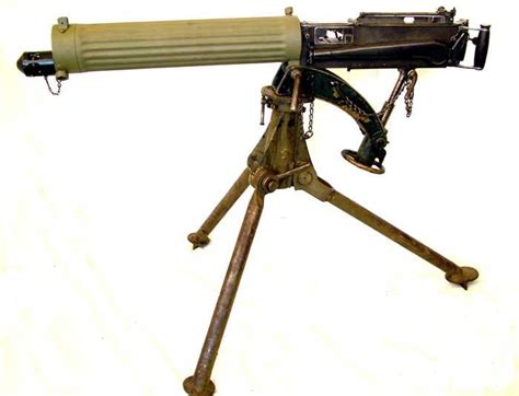 Original Wwi British Vickers Medium Machine Display Gun With Fluted
