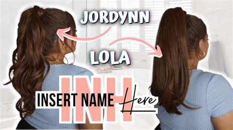 Insert Name Here Inh Hair Ponytail Review Lola And Jordynn