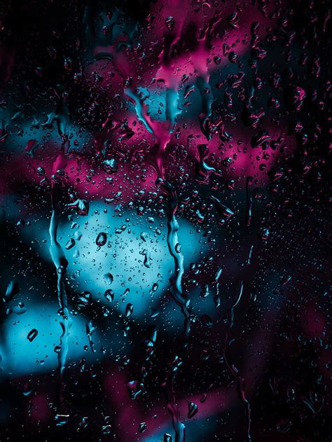 Raining Water Drops Window Blurry Hd Phone Wallpaper Peakpx