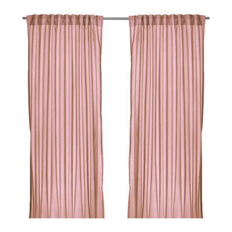 Reposhing these curtain liners from ikea. IKEA VIVAN CURTAINS Drapes PINK 2 Panels Pale Shell Blush