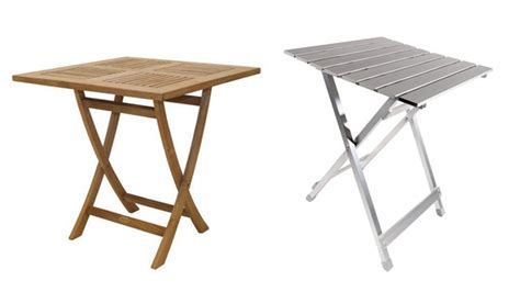 The sturdy steel frame is designed for all seasons of outdoor use and the tempered. 20 Square Folding Outdoor Dining Tables to Inspire You ...