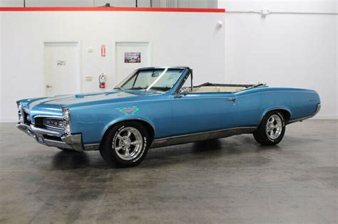 1967 Pontiac Gto 36228 Miles Tyrol Blue Convertible For Sale Pontiac