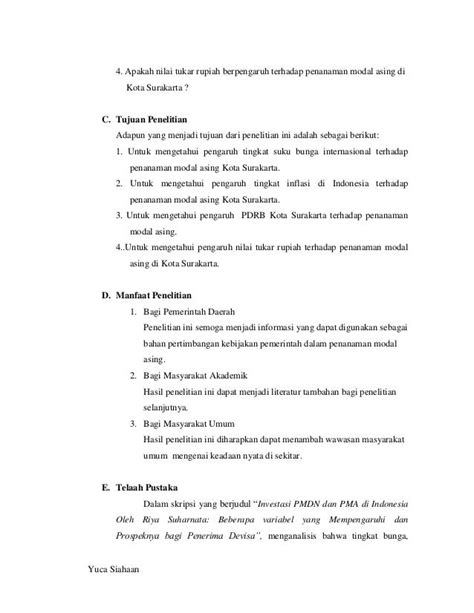 Contoh Tujuan Dan Manfaat Penelitian Newstempo