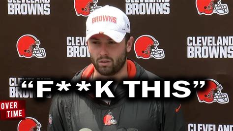 Baker Mayfield Is Actually Pissed Off Wow Youtube