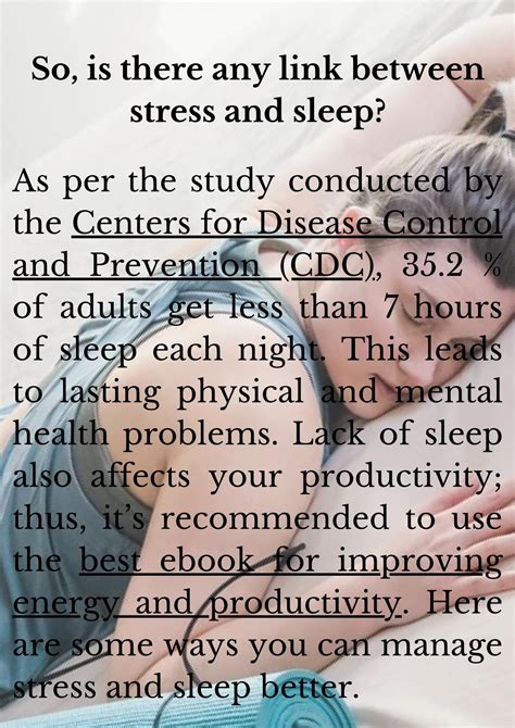 Whats The Link Between Stress And Sleep