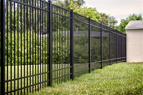 Black Aluminum Fence 4 Rails Huon