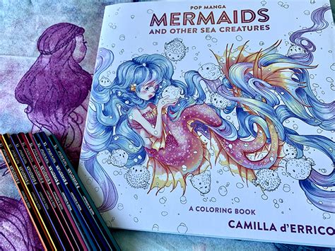 Max 85 Off Pop Manga Mermaids And Other Sea Creature Adult Coloring