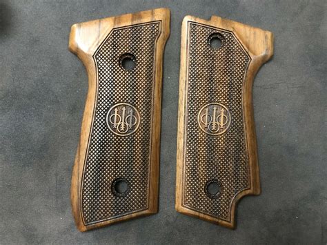 Beretta S Turkish Walnut Wood Grips Set Hand Made Ebay