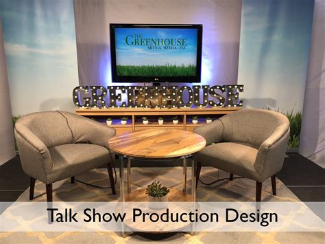 Live Talk Show Set Designed With A Non Profit Budget Tv