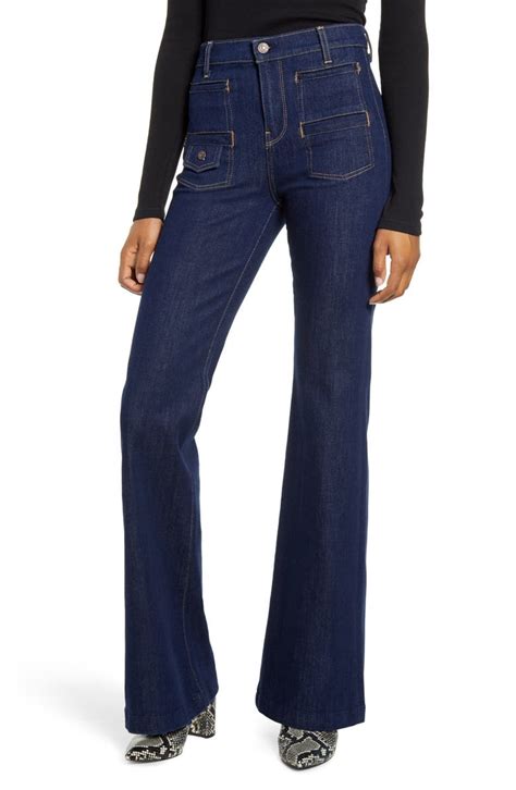 7 for all mankind® georgia flare jeans uptown rinse nordstrom