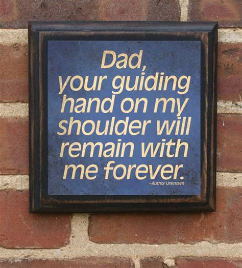 Fathers Day T Present Guiding Hand Wall Etsy In 2021 Dad Quotes