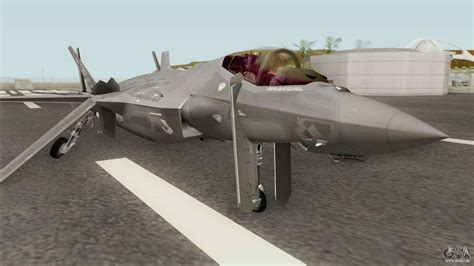 Lockheed Martin F 35a Lighting Ii Gray Für Gta San Andreas