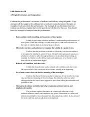 B Hamlet Act Iii Docx B Hamlet Act Iii Ap English Literature And Composition Evaluate