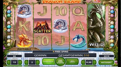 NetEnt Dragon Island 12€ Freispiele 