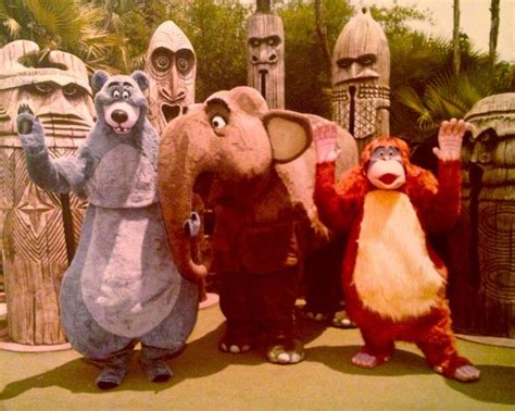 Retrodisney Vintage Photo Of Baloo Colonel Hathi And King Louie From