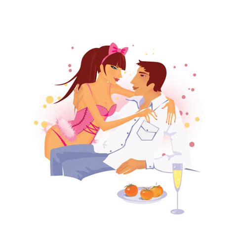 Young Couple Planning Illustrations Royalty Free Vector Graphics
