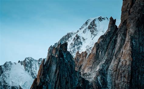 Download Wallpaper 1680x1050 Nature Summit Mountain Glacier Rocky