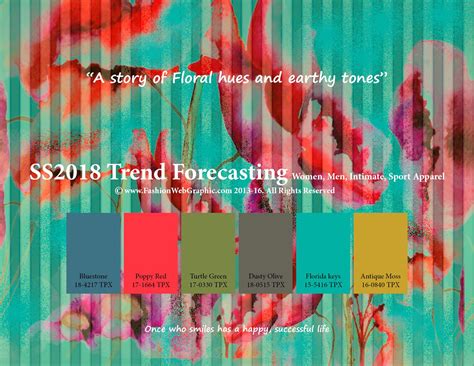 Spring Summer 2018 Trend Forecasting Is A Trendcolor Guide That Offer
