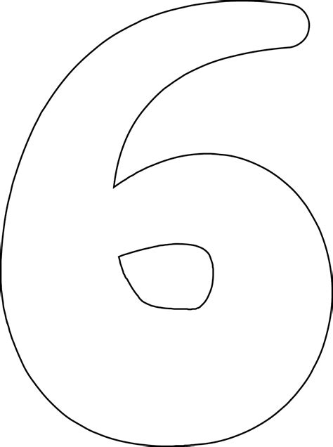 6 best images of extra large printable numbers 6 large printable
