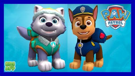 Paw Patrol Rescue Team Pawsome Chase And Everest In Downtown