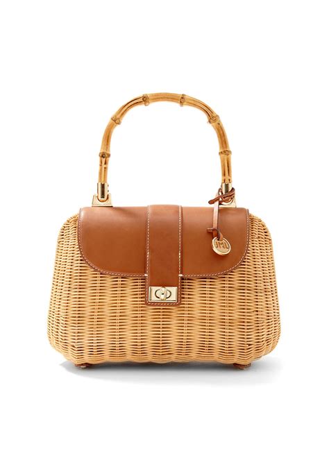 JMcLaughlin Picnic Satchel in Natural Women's Accessories | JMcLaughlin