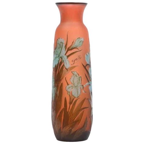 Emile Galle French Art Nouveau Monumental Cameo Glass Vase At 1stdibs