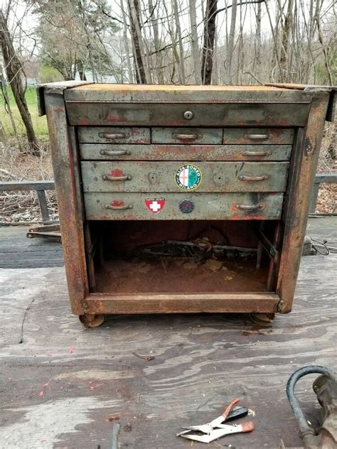 Snap On K Antique Tool Box For Restoration Or Parts Ebay Antique Tools Metal Tool Box