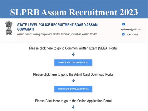 SLPRB Assam Recruitment 2023 Out Salary Upto Rs 60 500 PM Apply