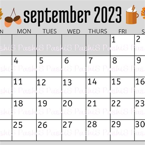 October November December Calendar 2023 Etsy