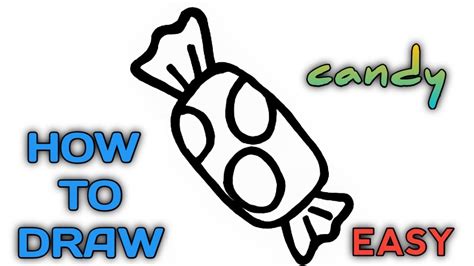 easy cute candy drawing chocolate draw step bodaqwasuaq