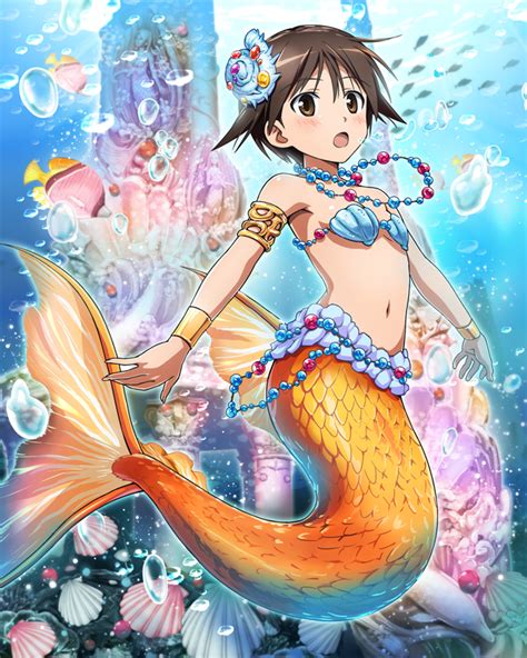 Safebooru Bikini Mermaid Miyafuji Yoshika Ocean Official Art Solo