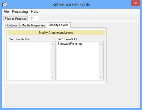 Set Levels Off Activepointcelldp Batchprocess For Referenced Files