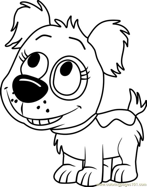 Pound Puppies Dinky Coloring Page Free Pound Puppies Coloring Pages