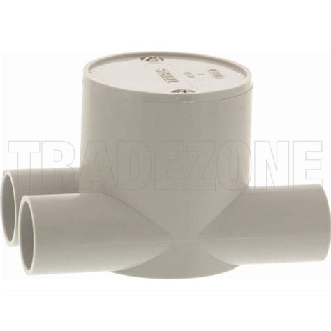 Dtl25 Gts 25mm 3 Way Deep Round Tangential L Entry Junction Box